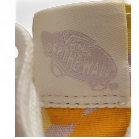 Vans Yellow and White Floral High-Top Sneakers - Picture 7 of 7